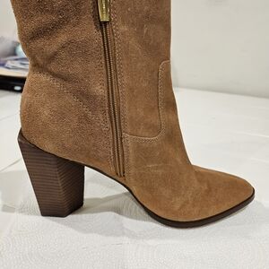 Vince Camuto Tan Suede Heeled Boots